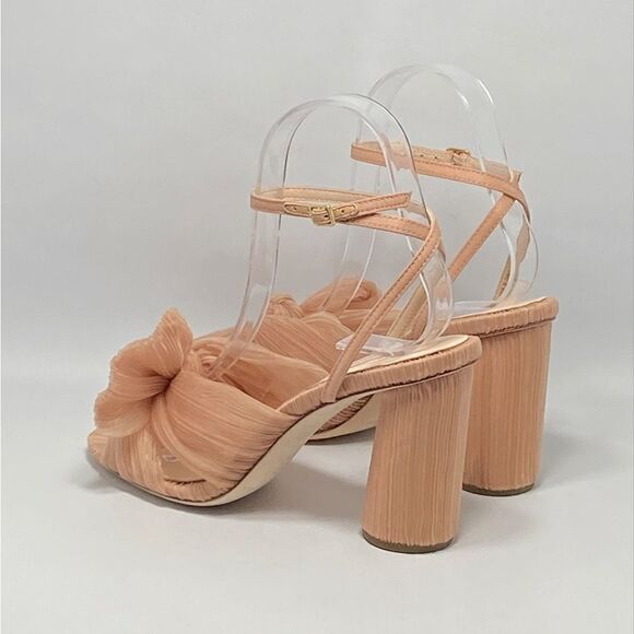 Loeffler Randall Camellia Beaty Pleated Bow Heel Sandals size 6 - Picture 9 of 12